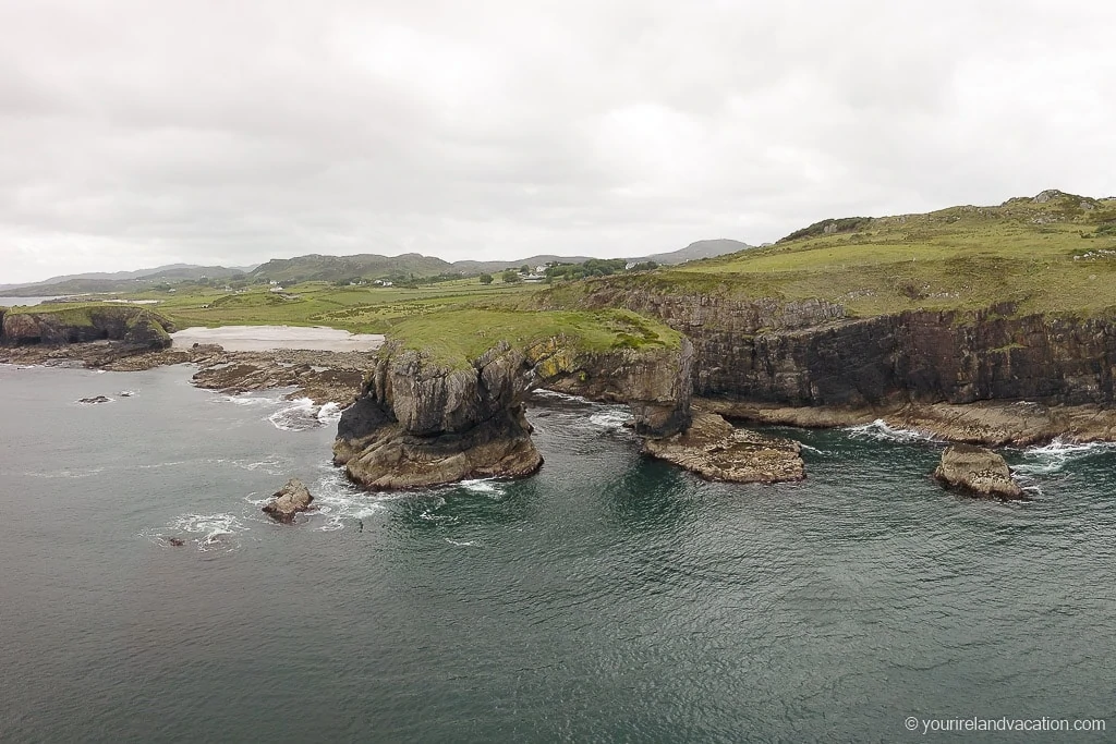 Drone photo Great Pollet Sea Arch