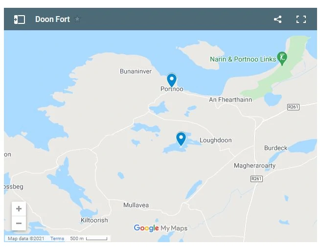 Map of Doon Fort Donegal
