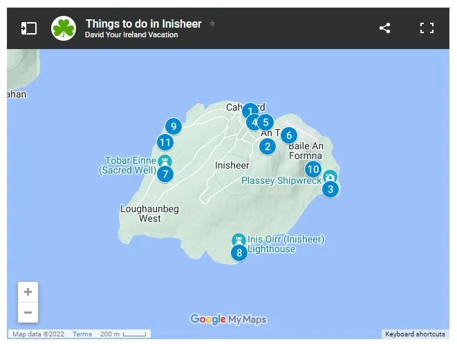 map of Inisheer